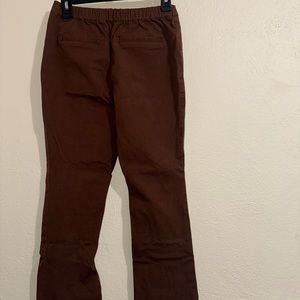 Dark brown flare pants